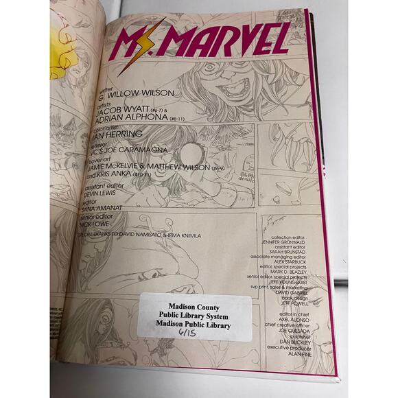 Ms. Marvel Graphic Novels Paperback Marvel Now! Book Lot Ex Library - Picture 9 of 9